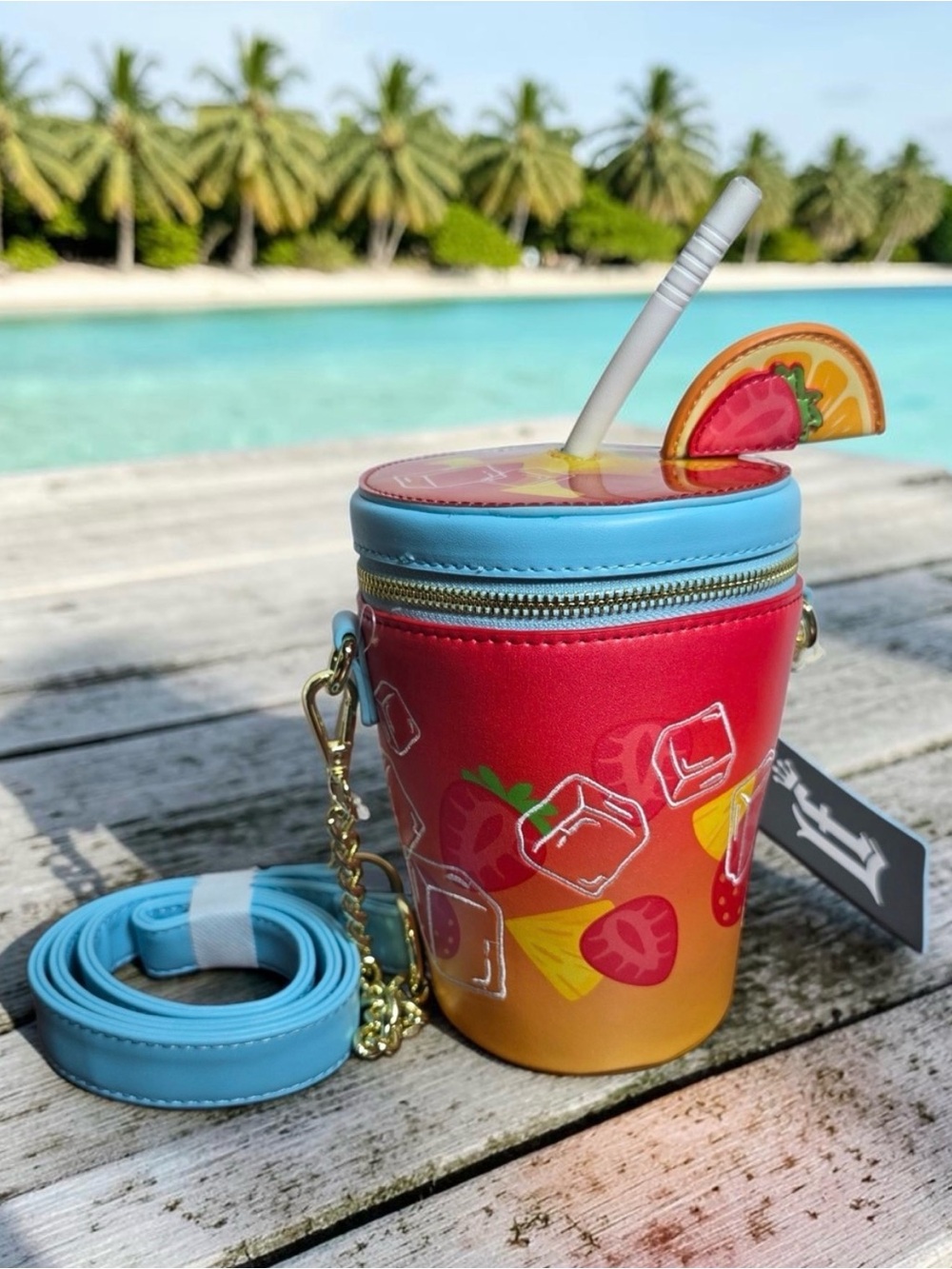 Loungefly Tropical Drink Crossbody Bag
